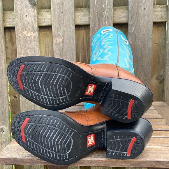 TONY LAMA Buckaroo 3R Tall Knee High Cowgirl Cowboy Western Boots, Size 9.5 - Picture 7 of 9